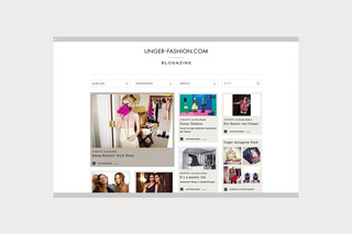 Website design for a fashion blogazine / Done at Superreal