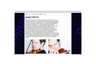 Responsive website design for Ensemble Resonanz / In collaboration with Perfect Day